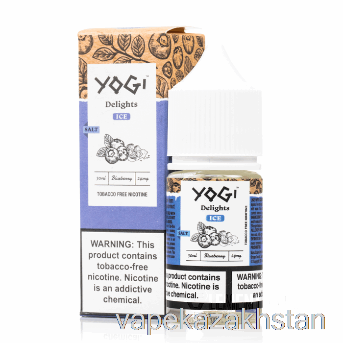 Vape Disposable Blueberry Ice Salts - Yogi Delights - 30mL 50mg Promo